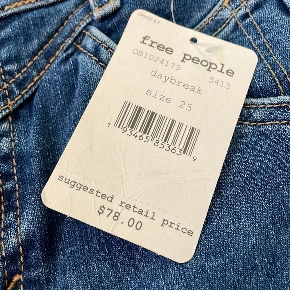 FREE PEOPLE | NWT FREE PEOPLE DAYBREAK DENIM SKINNY JEANS, SIZE 25